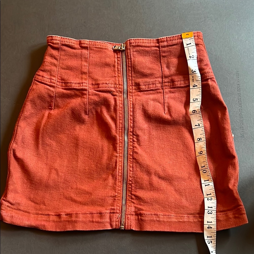 We The Free Orange Mini Pencil Skirt Night Out